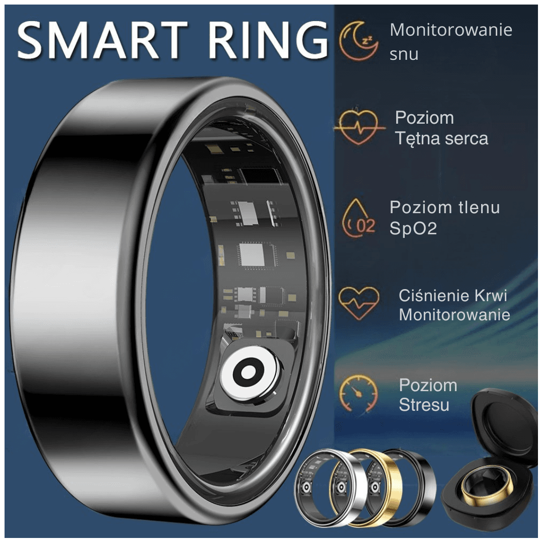 Inteligentny pierścień smartring 2025 z monitorowaniem zdrowia